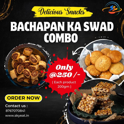 Dry Kachori, Chikki & Bhakarvadi Combo – 250g Each