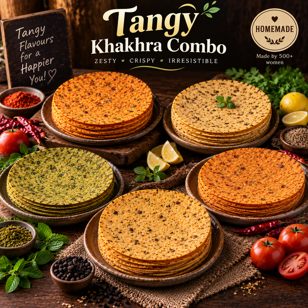 Tangy Khakhra Combo