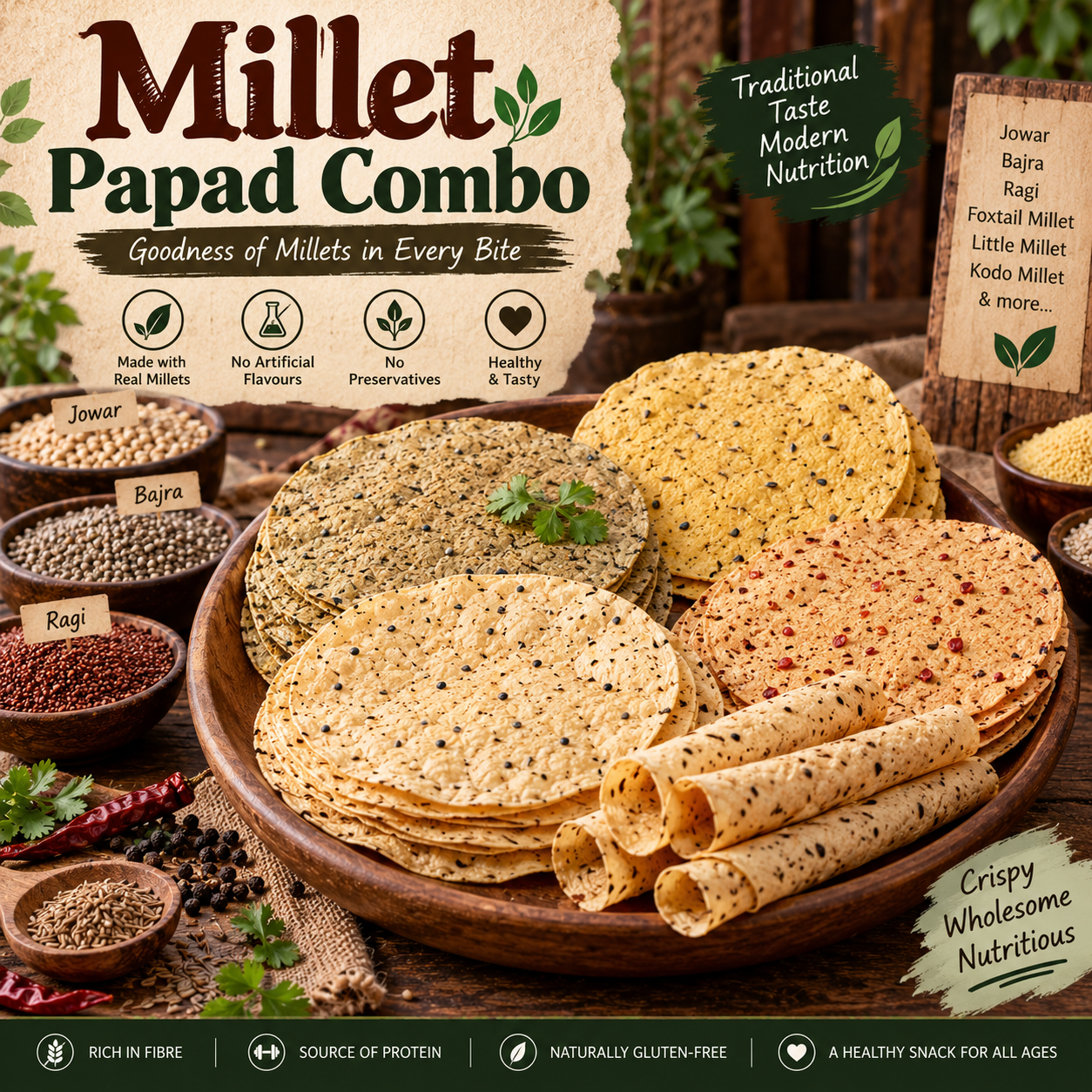 Millet Papad Combo