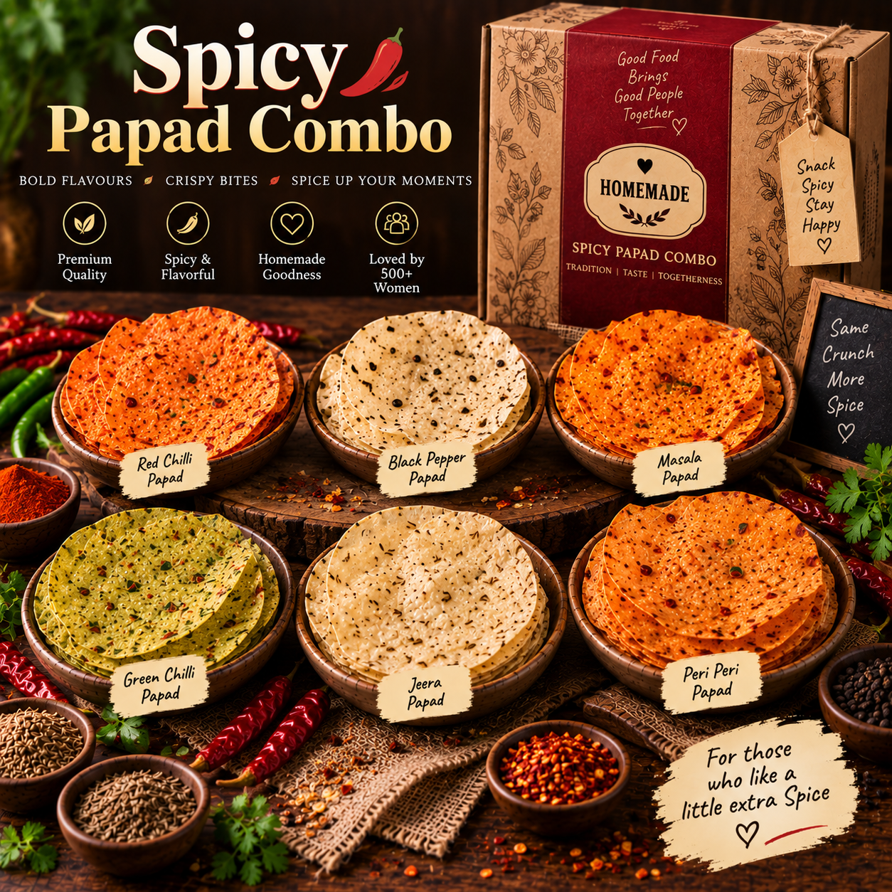 Spicy Papad Combo