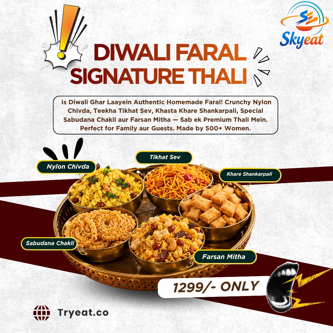Diwali Faral Signature Thali