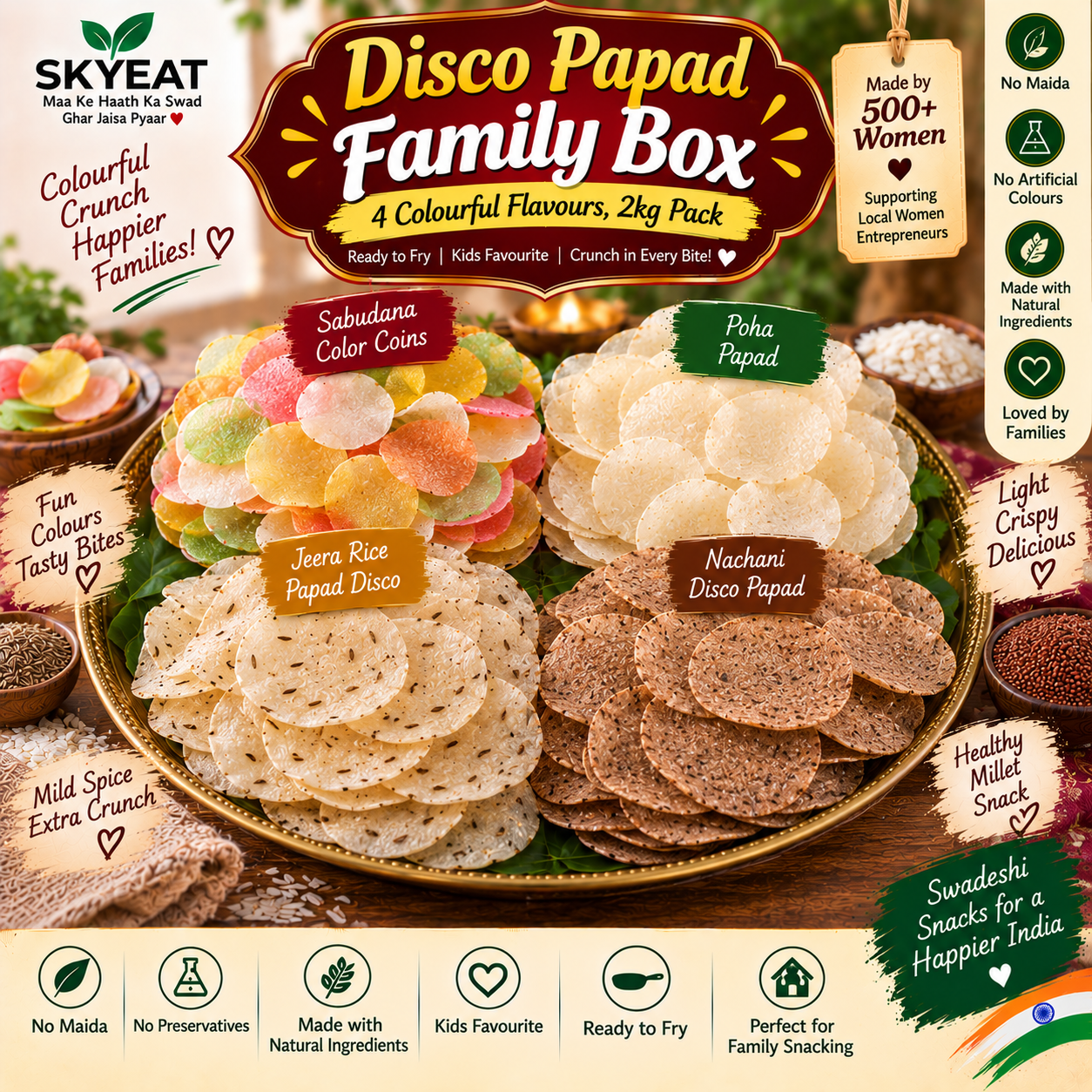 Disco Papad Family Box