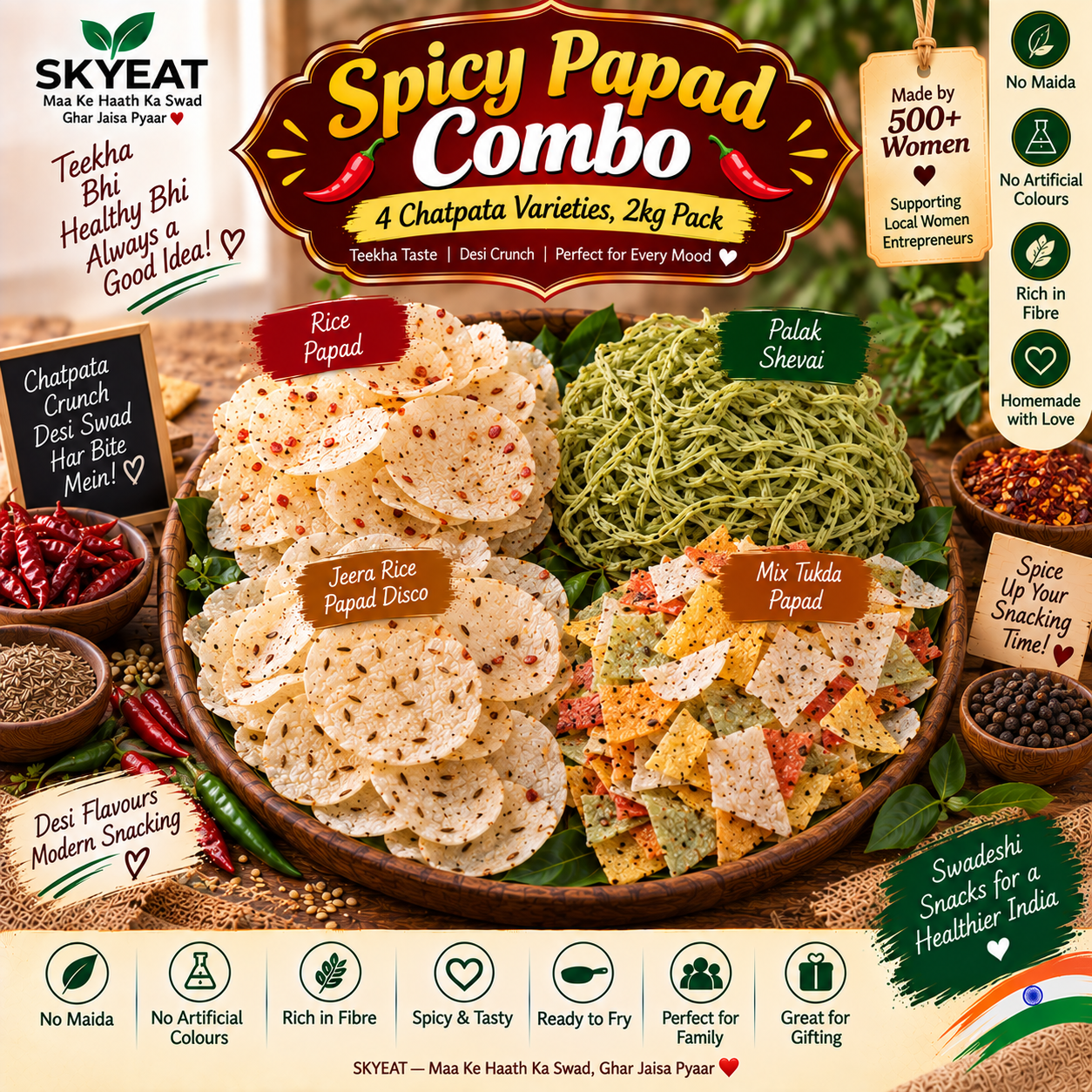 Spicy Papad Combo
