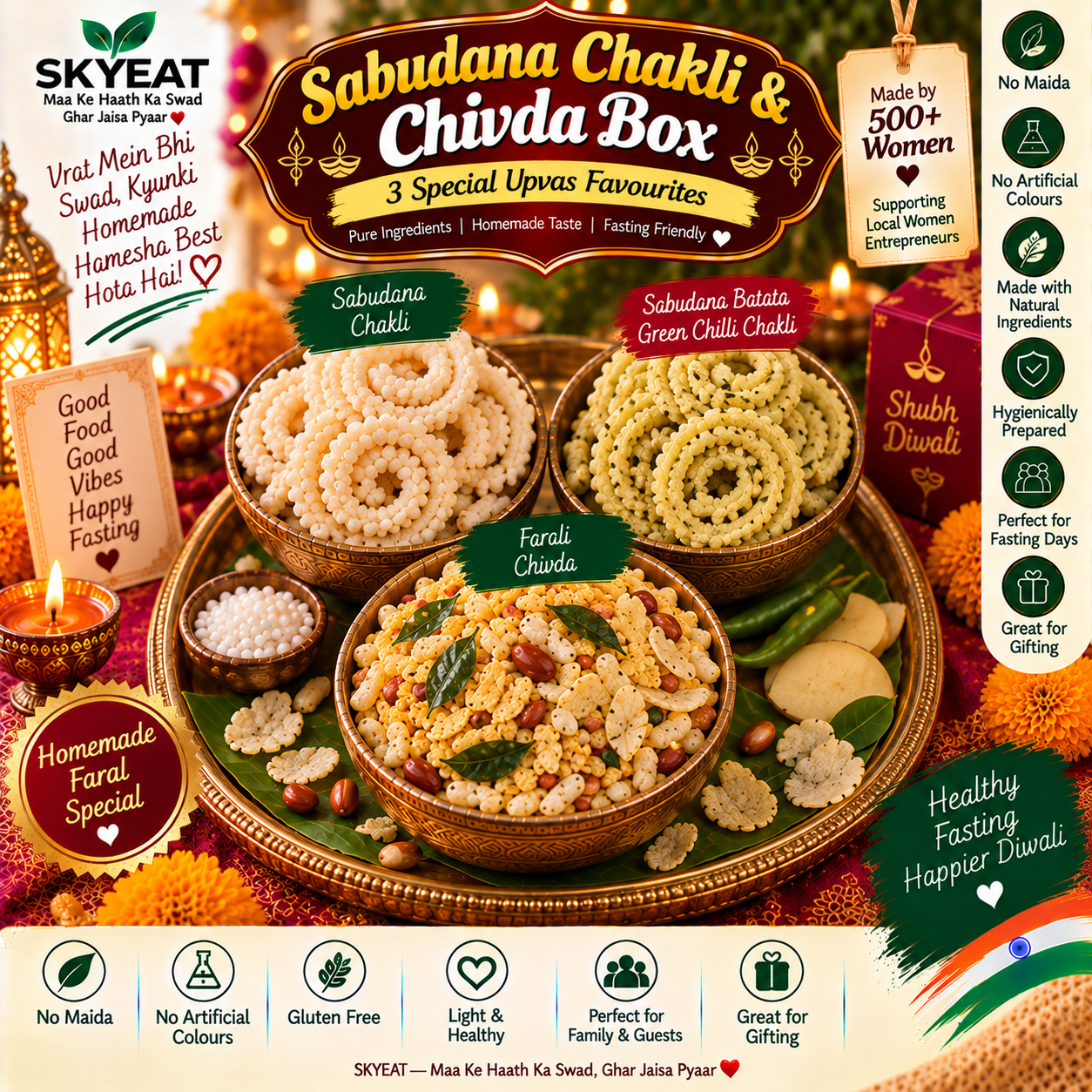 Sabudana Chakli & Chivda Box